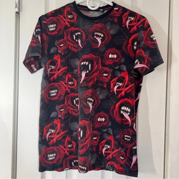 Killstar Red and Black Graphic Tee - Picture 1 of 15